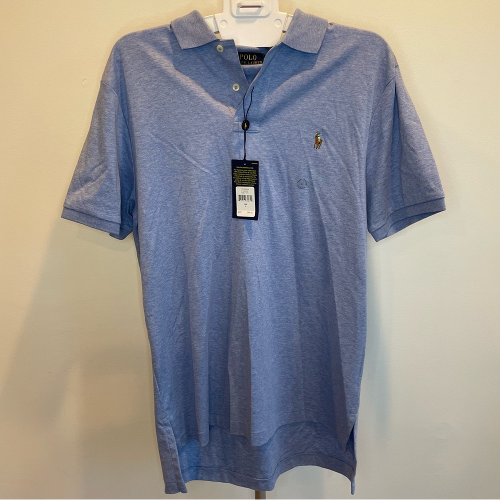 NWT Polo Ralph Lauren Men’s Size Large Blue Pima Soft Touch